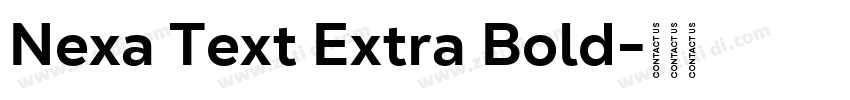 Nexa Text Extra Bold字体转换
